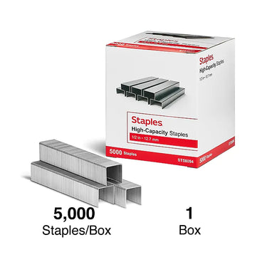 Staples High-Capacity Staples, 1/2